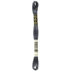 DMC 117-413 Six Stranded Cotton Embroidery Floss  Dark Pewter Gray  8.7-Yard