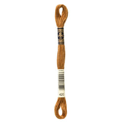DMC Mouline floss/skein for sewing/embroidery - 8 metres - 420 - Hazelnut Brown, Dark