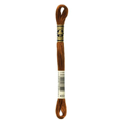 DMC Mouline floss/skein for sewing/embroidery - 8 metres - 433 - Brown, Medium