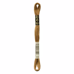 DMC Mouline floss/skein for sewing/embroidery - 8 metres - 435 - Brown, Very Light