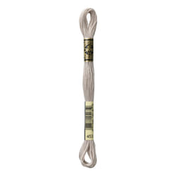 DMC Mouline floss/skein for sewing/embroidery - 8 metres - 453 - Shell Gray, Light