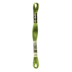 DMC Mouline floss/skein for sewing/embroidery - 8 metres - 470 - Avocado Green, Light