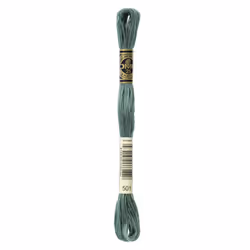DMC Mouline floss/skein for sewing/embroidery - 8 metres - 501 - Blue Green, Dark