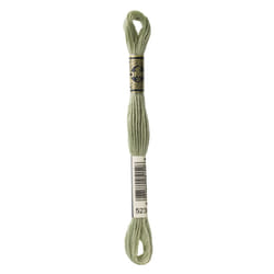 DMC Mouline floss/skein for sewing/embroidery - 8 metres - 523 - Fern Green, Light