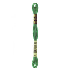 DMC Mouline floss/skein for sewing/embroidery - 8 metres - 562 - Jade, Medium