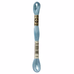 DMC 117-598 Six Stranded Cotton Embroidery Floss  Light Turquoise  8.7-Yard