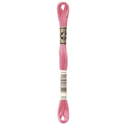 DMC 117602 Six Stranded Cotton Embroidery Floss  Medium Cranberry  87Yard