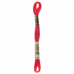 DMC 6-Strand Embroidery Cotton Floss  Bright Orange Red