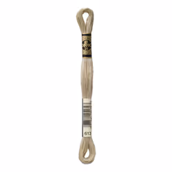 DMC Mouline floss/skein for sewing/embroidery - 8 metres - 613 - Drab Brown, Very Light
