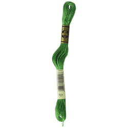 DMC 117-701 Six Stranded Cotton Embroidery Floss  Light Christmas Green  8.7-Yard