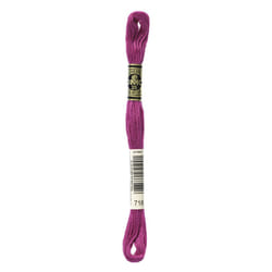 DMC 117-718 Six Strand Embroidery Cotton Floss  Plum  8.7-Yard