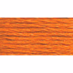 DMC 117-721 Six Strand Embroidery Cotton Floss Medium Orange Spice 8.7-Yard