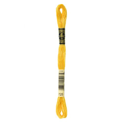 DMC Mouline floss/skein for sewing/embroidery - 8 metres - 725 - Topaz