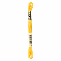 DMC Mouline floss/skein for sewing/embroidery - 8 metres - 726 - Topaz, Light
