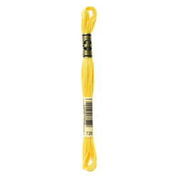 DMC Mouline floss/skein for sewing/embroidery - 8 metres - 726 - Topaz, Light
