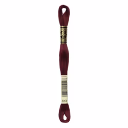 DMC Mouline floss/skein for sewing/embroidery - 8 metres - 814 - Garnet, Dark