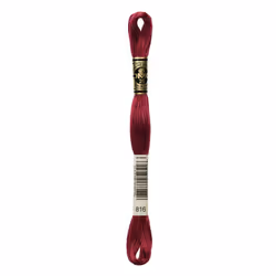 DMC Mouline floss/skein for sewing/embroidery - 8 metres - 816 - Garnet
