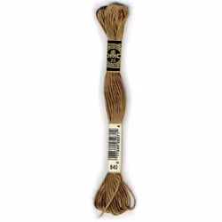DMC 117-840 6 Strand Embroidery Cotton Floss  Medium Beige Brown  8.7-Yard