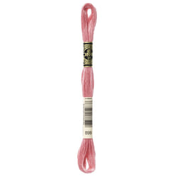 DMC Thread 6-Strand Embroidery Cotton 8.7 Yards Medium Rose 117-899 (12-Pack)