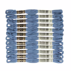 DMC 6-Strand Embroidery Cotton Floss Medium Antique Blue