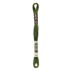 DMC Thread 6-Strand Embroidery Cotton 8.7 Yards Medium Avocado Green 117-937 (12-Pack)