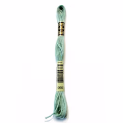 DMC 117-966 6 Strand Embroidery Cotton Floss  Medium Baby Green  8.7-Yard