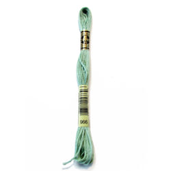 DMC 117-966 6 Strand Embroidery Cotton Floss  Medium Baby Green  8.7-Yard