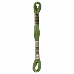 DMC Thread 6-Strand Embroidery Cotton 8.7 Yards Medium Forest Green 117-988 (12-Pack)