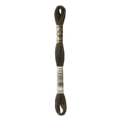 Dmc 6-Strand Embroidery Cotton 8.7yd-Very Dark Brown Grey