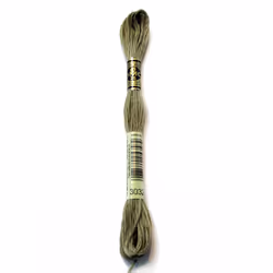 DMC 117-3032 Six Strand Embroidery Cotton Floss Medium Mocha Brown 8.7-Yard