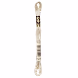 DMC Thread 6-Strand Embroidery Cotton 8.7 Yards Very Light Mocha Brown 117-3033 (12-Pack)