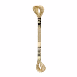 DMC Light Effects floss/skein for sewing/embroidery - 8 metres - 677 - Old Gold, Very Light