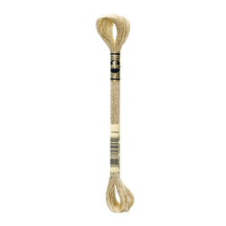 DMC Light Effects floss/skein for sewing/embroidery - 8 metres - 677 - Old Gold, Very Light