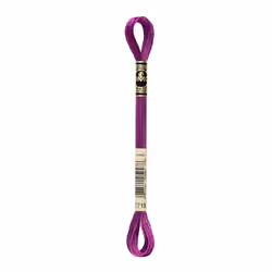 DMC Light Effects floss/skein for sewing/embroidery - 8 metres - 718 - Plum