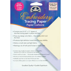 DMC Embroidery Tracing Paper 8.5"X11" 4/Pkg-