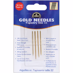 DMC Gold Tapestry Hand Needles-Size 22 4/Pkg 6131
