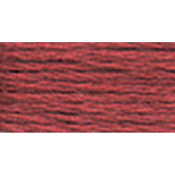 DMC 117-3721 Mouline Stranded Cotton Six Strand Embroidery Floss Thread  Dark Shell Pink  8.7-Yard