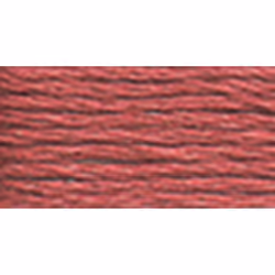 DMC 117-3722 Mouline Stranded Cotton Six Strand Embroidery Floss Thread  Medium Shell Pink  8.7-Yard
