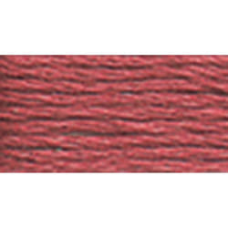 DMC 117-3722 Mouline Stranded Cotton Six Strand Embroidery Floss Thread  Medium Shell Pink  8.7-Yard