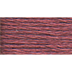 DMC 117-3726 Mouline Stranded Cotton Six Strand Embroidery Floss Thread  Dark Antique Mauve  8.7-Yard