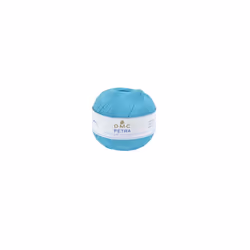 Petra Yarn, 100% Cotton, Blue (53845), Size 5