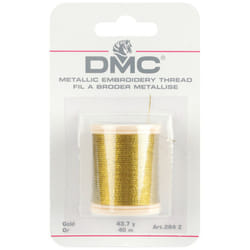 DMC Metallic Embroidery Thread 43.7yd-Gold