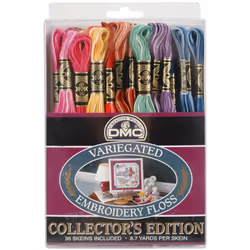 DMC Embroidery Floss Pack 8.7yd-Variegated 36/Pkg