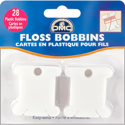 DMC Plastic Floss Bobbins-28/Pkg -6102