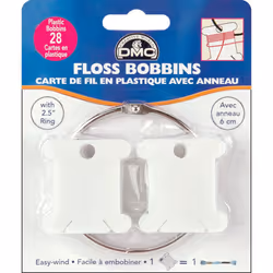 DMC Plastic Floss Bobbins-28/Pkg