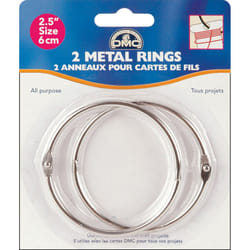 DMC Metal Rings 2.5"-2/Pkg