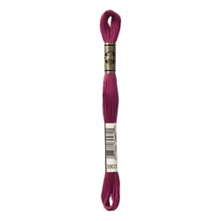 DMC Mouline floss/skein for sewing/embroidery - 8 metres - 3803 - Mauve, Dark