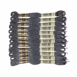 DMC 6-Strand Embroidery Cotton Floss Dark Pewter Grey