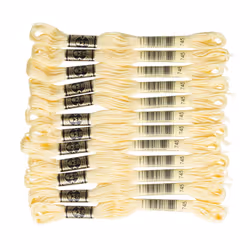 DMC 6-Strand Embroidery Cotton Floss  Light Pale Yellow
