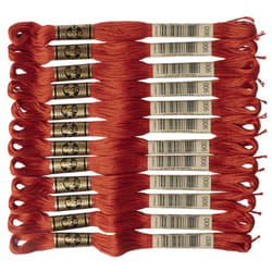 DMC 6-Strand Embroidery Cotton Floss  Dark Burnt Orange